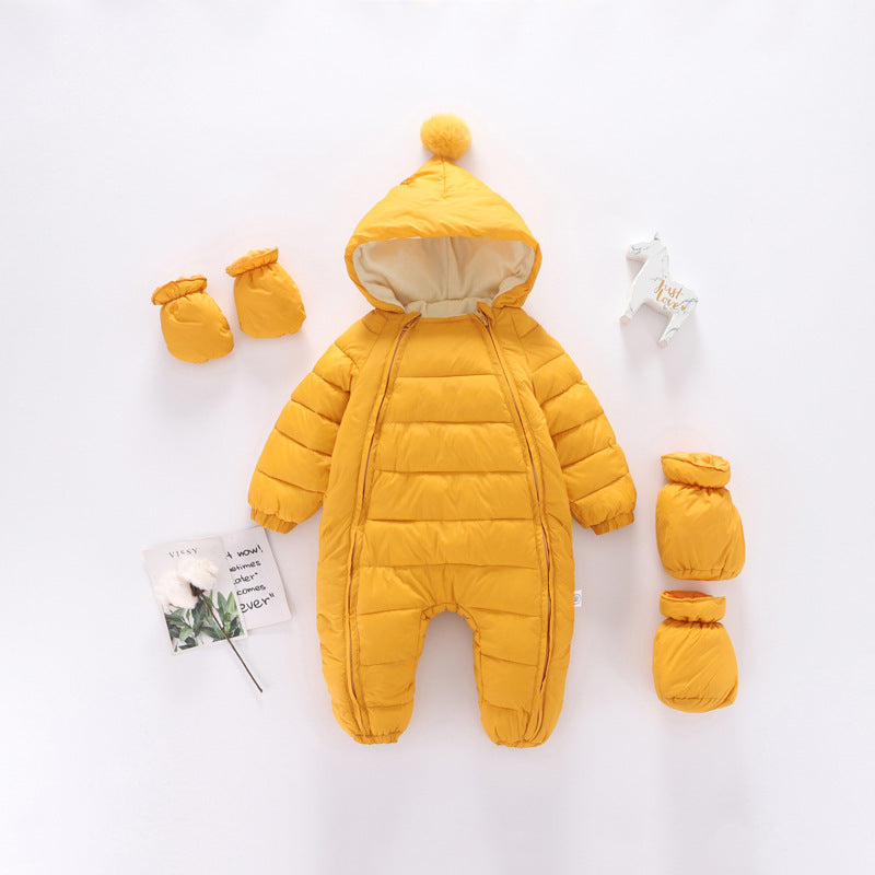 Discover the Comfort of Baby Plus Velvet Padded Romper